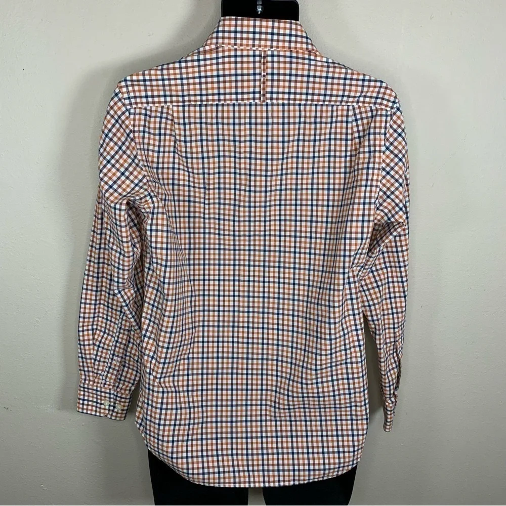 Banana Republic Small Plaid Button Down Shirt Long Sleeve Cotton Preppy Small